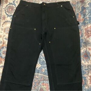 Carhartt Black Work Cargo Pants with Rivet Accents